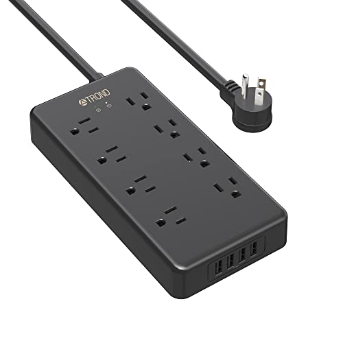 Surge Protector Power Strip, TROND 8 Outlets with 4 USB Ports