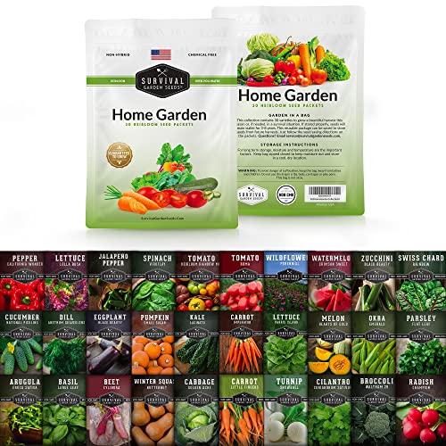 Survival Garden Seeds - Home Garden Seed Bank Kit