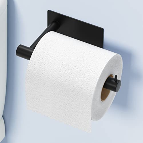 susswiff Self-Adhesive Toilet Paper Holder Matte Black
