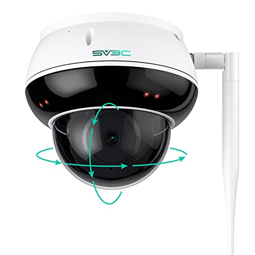 SV3C PTZ Security Camera Outdoor WiFi Dome Camera