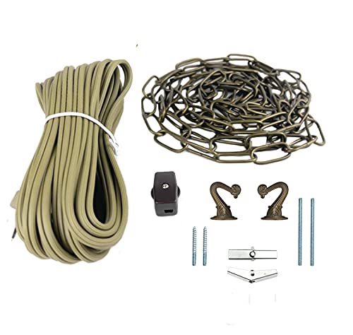 Swag Light Kit with 12ft Chain and 15ft Cord Set