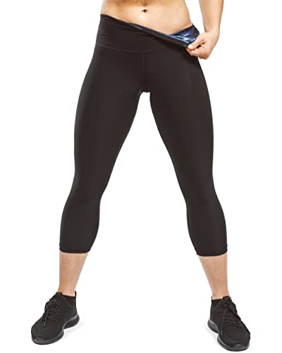  Sweat Shaper Women's Premium Workout Tank Top Slimming Polymer  Sauna Vest (Small-Medium, Black) : Sports & Outdoors