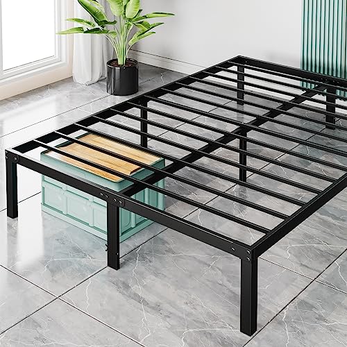 Sturdy Steel Full Bed Frame with Storage Space