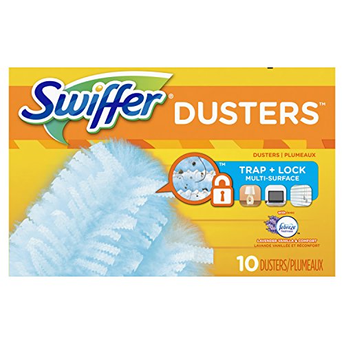 Swiffer 180 Dusters Multi Surface Refills, with Febreze Lavender & Vanilla scent, 10 Count (Packaging May Vary)