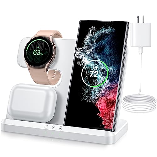 SWIO 3 in 1 Wireless Charger Dock for Samsung Devices