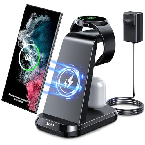 SWIO 3 in 1 Wireless Charging Station for Samsung Devices