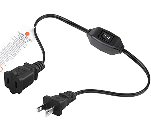 Switch Extension Cord with 2-Prong Outlets