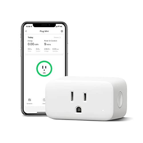 SwitchBot Mini 15A Smart Plug: WiFi/BT, Energy Monitor, Alexa/Google Home Compatible