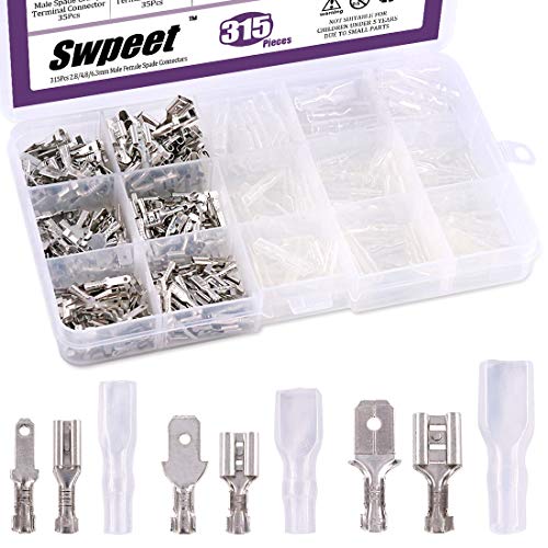 Swpeet Spade Quick Connectors Wire Crimp Terminal Block