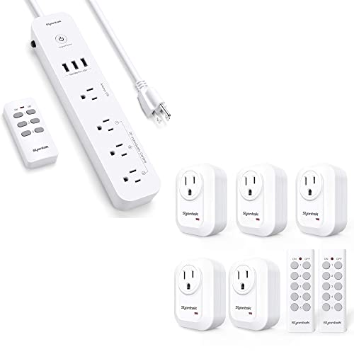 Syantek Upgraded Remote Control Outlet Wireless Light Switch for