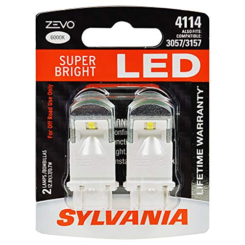 SYLVANIA ZEVO LED White Bulb - Bright DRL and Reverse Lights (2 Bulbs)