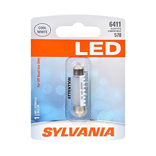 SYLVANIA 6411 LED Festoon Mini Bulb - Bright Interior Lighting