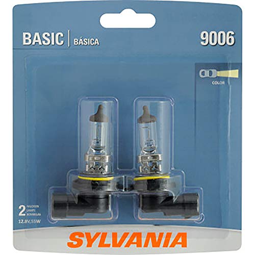 SYLVANIA - 9006 Basic - Halogen Bulb for Headlight, Fog, and Daytime Running Lights (Contains 2 Bulb)