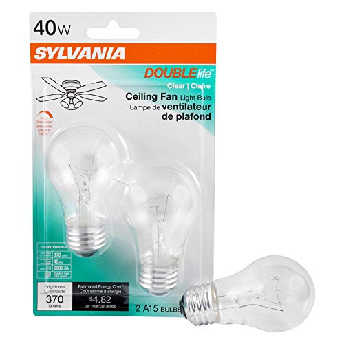 SYLVANIA Double Life Incandescent Light Bulb - 2 Pack