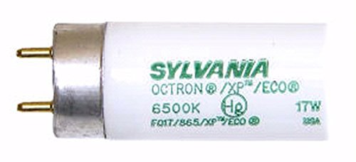 Sylvania Fluorescent 24" 17W T8 Lamp, 6500K Daylight, Coated, 1 Pack