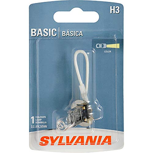 SYLVANIA - H3 Basic Halogen Bulb for Headlight and Daytime Running Lights