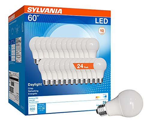SYLVANIA LED A19 Light Bulb - 24 Pack