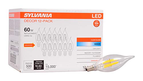 SYLVANIA LED B10 Chandelier Light Bulb - 12 Pack