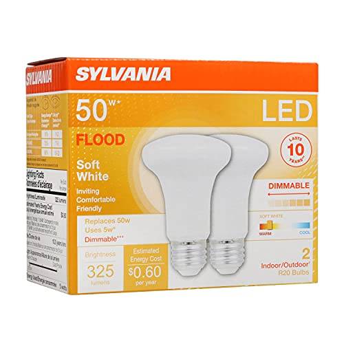 SYLVANIA LED Flood R20 Light Bulb - 2 Pack