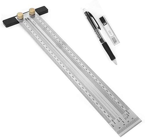SYWAN Precision T Square Ruler with Mechanical Pencil