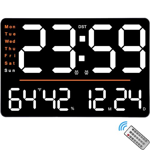 SZELAM Digital Wall Clock - Large LED Wall Clock