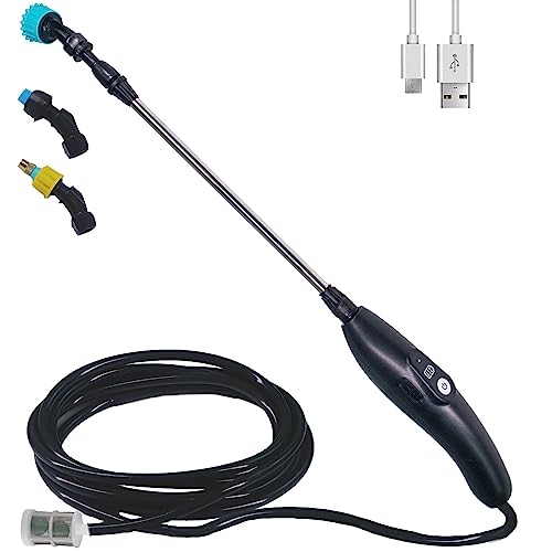 T TOVIA Battery Powered Sprayer Wand - Electric Telescopic Watering Wand for Gardening