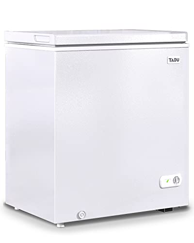 5.0 Cu Ft Top Open Chest Freezer with Removable Basket (White)
