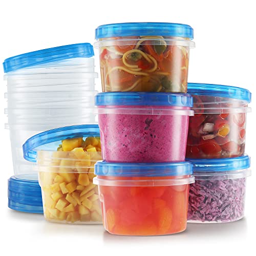 Tafura Twist Top Soup Storage Containers [16 Oz - 10 Pack]