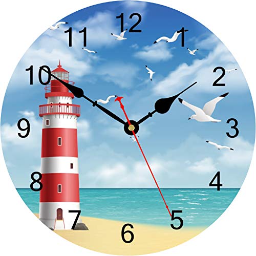 TAHEAT Lighthouse Wall Clock