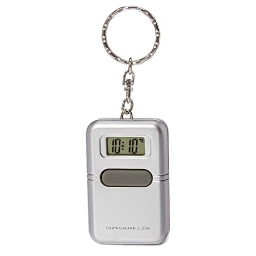 NADOBA Small Talking Keychain Alarm Clock for Visually Impaired