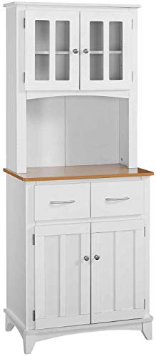 Tall Microwave Cabinet with 2-Drawer and an Upper and Lower Cabinet