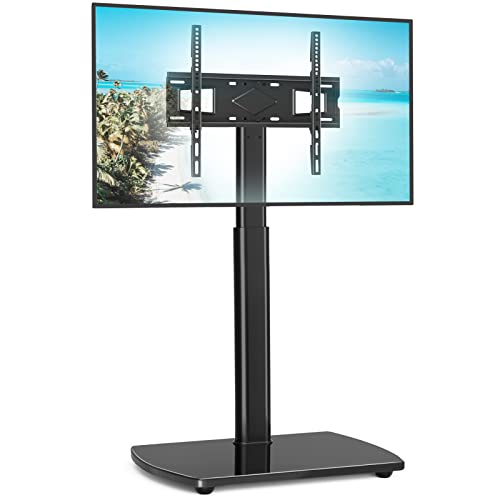 Tall TV Stand with Swivel and Height Adjustable