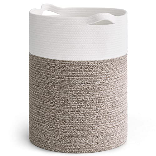 Tall Woven Rope Laundry Basket