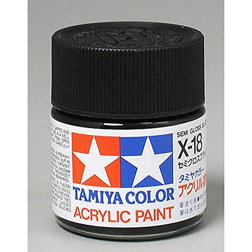 Tamiya Acrylic X18 Semi Gloss Black