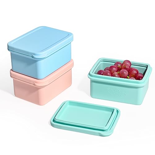 Tanjiae Silicone Snack Containers for Kids