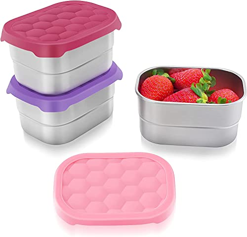 Tanjiae Stainless Steel Snack Containers for Kids
