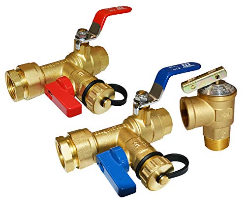 Tankless Water Heater Isolation Valves Flush Kit