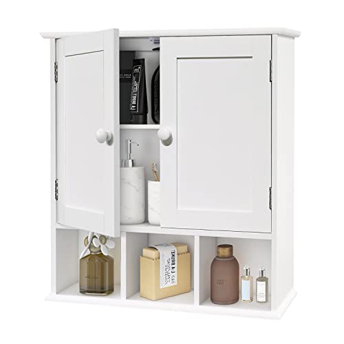 TaoHFE Bathroom Wall Cabinet with Adjustable Shelves