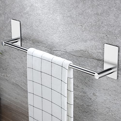 NearMoon Self Adhesive Bathroom Towel Bar- Stainless Steel Bath Wall Shelf  Rack
