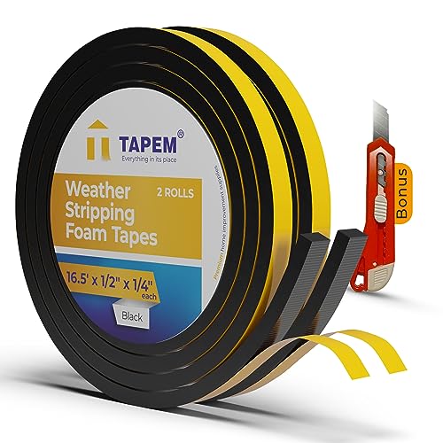 Tapem Weather Stripping Door Seal - Insulation Foam Tape