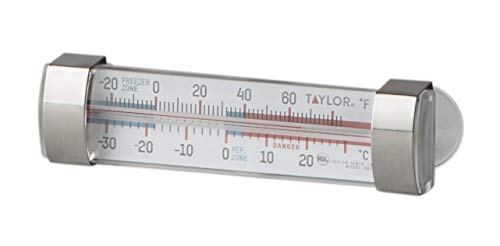Taylor Large Dial Refrigerator/Freezer Thermometer with Suction Cups