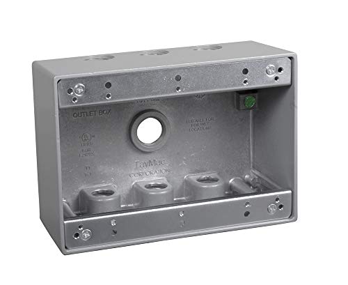 TayMac 3-Gang Weatherproof Box with Outlets