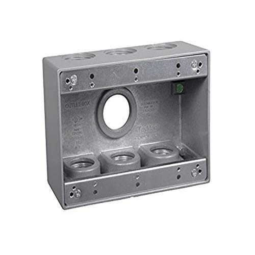 TayMac TB7100S 3-Gang Die Cast Electrical Box (Gray)