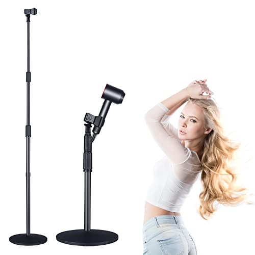 Adjustable Hands Free Hair Dryer Stand with Heavy Base