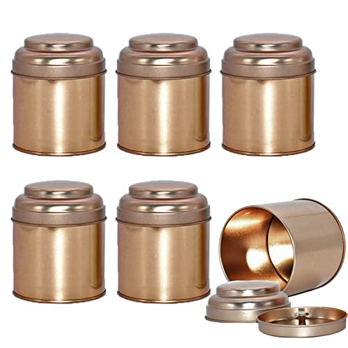 Tea Tin Canister with Double Lids