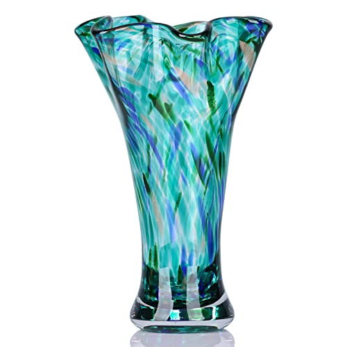 Teal Glass Vases for Flowers