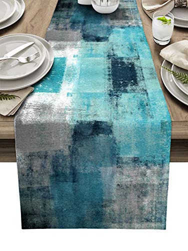 Abstract Geometric Table Runner for Kitchen and Living Room Décor" - Prironde