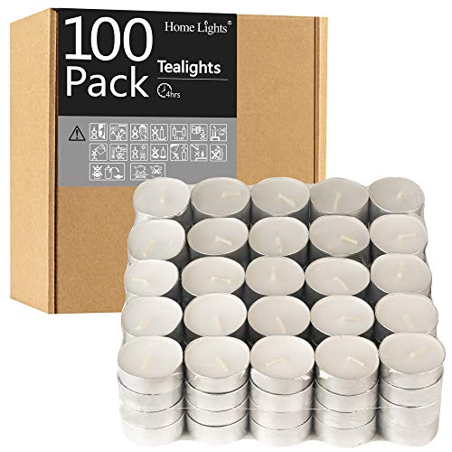Tealight Candles - 4 Hours - 100 Pack