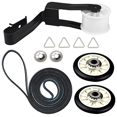 Techecook 4392065 Dryer Repair Kit with 349241T Drum Roller Kit,691366 Idler Pulley and 341241 Belt