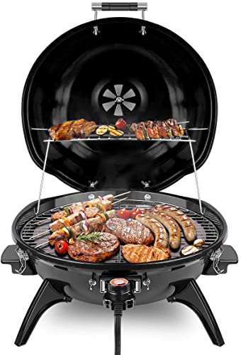 Techwood 15-Serving Indoor/Outdoor Electric BBQ Grill